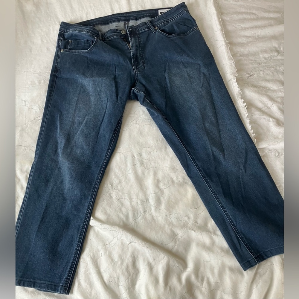 BUFFALO David Bitton Mens AXEL Slim Stretch Jeans 38x30 Med Blue 5 Pocket Pants